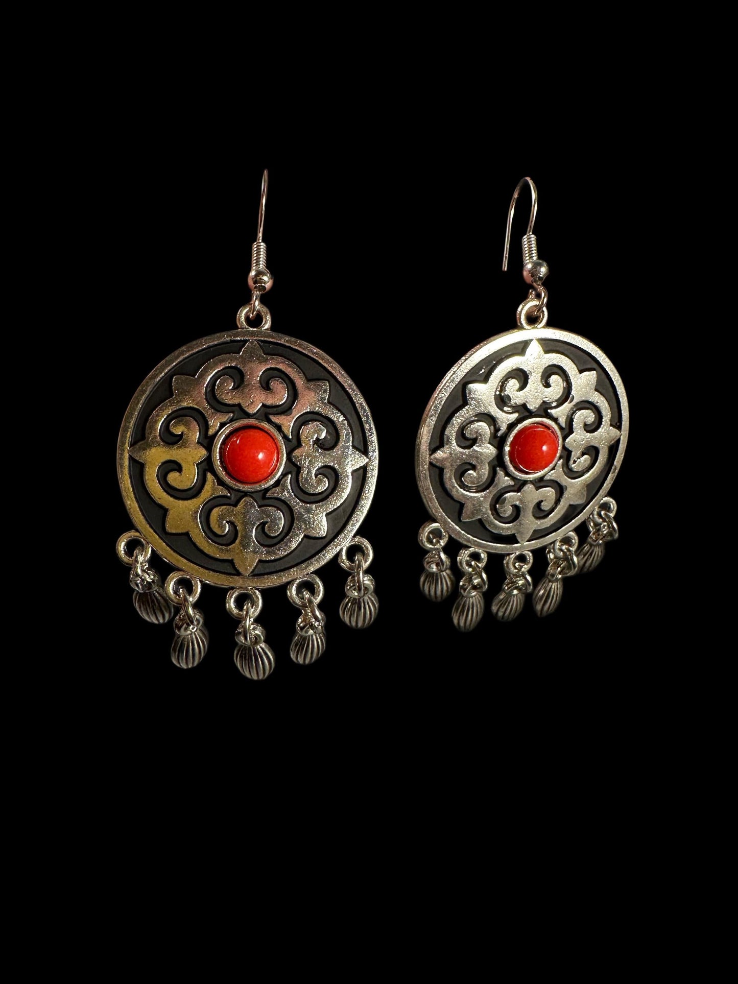 Earrings Red (Central Asia)