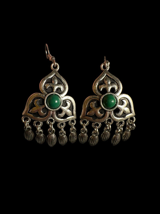 Earrings Green (Central Asia)